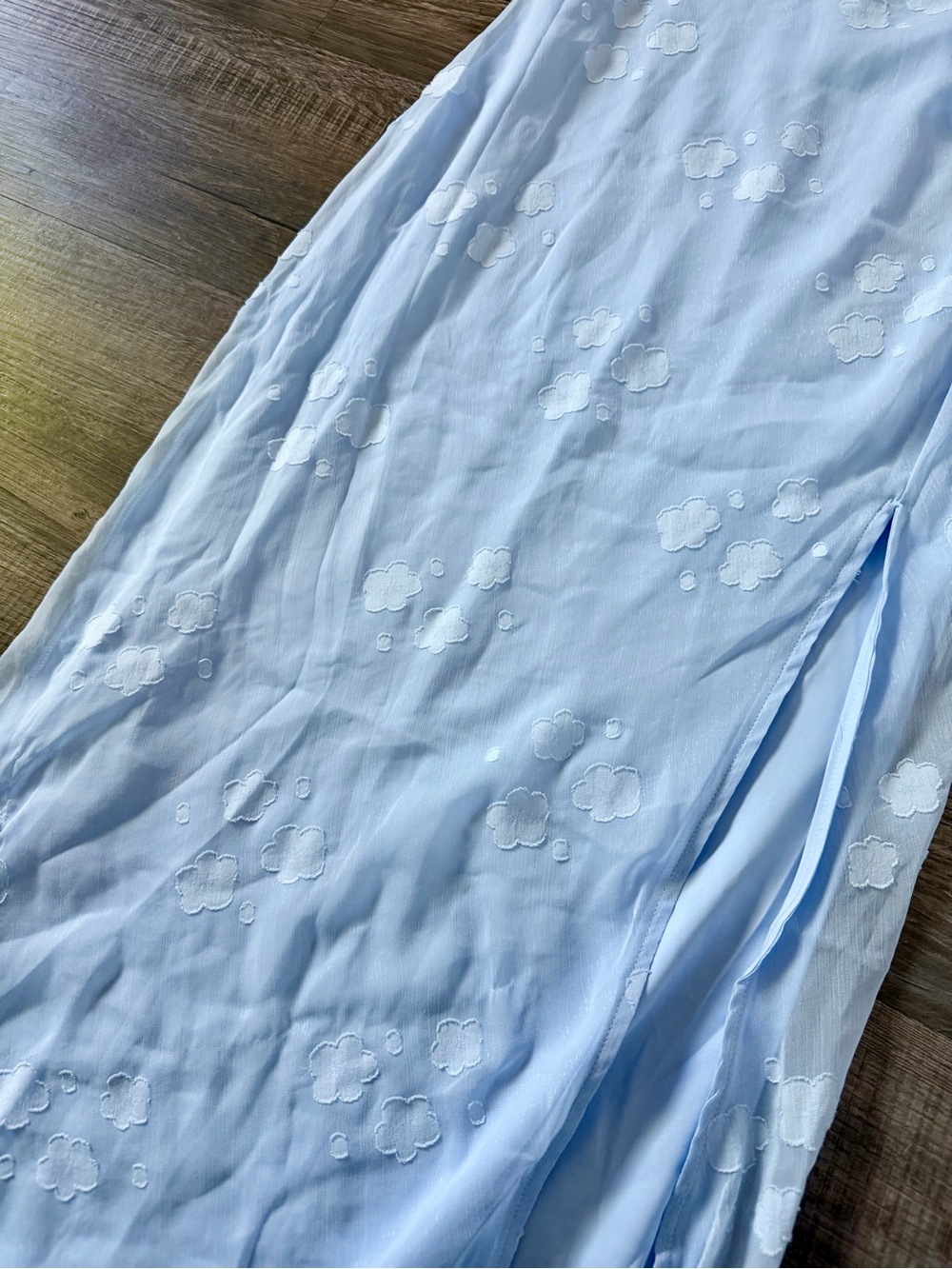 NWT! White Fox This is the Year Blue
Maxi Dress Medium Floral Wedding Bridal - Picture 5 of 7